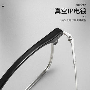 Gafas de Hombre Danyang Sunshine con Media Montura, Modelo KE001, Rectangulares, Ligeras, con Protección Contra Luz Azul, Lentes de PC, Estilo Ejecutivo - Product Image 2