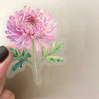 Ychon Usine En Gros Fleurs Roses Respectueux De L'environnement Autocollants Dessin Animé Rose Autocollants Floraux pour Ordinateur Portable Bouteille
