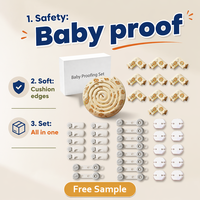 Kit de sécurité pour bébé, serrures cachées, protections d'angle et caches-prises, pack de sécurité pour bébé pour garder votre enfant en sécurité