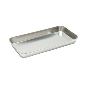 Plateau dentaire en acier inoxydable 304 Guanlan 18x12cm, plateau plat pour stérilisation, plateau chirurgical pour pansements - Product Image 3