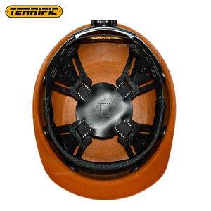 경량 유리 섬유 채광 반 챙 안전 헬멧 건설 하드 모자 - Product Image 5