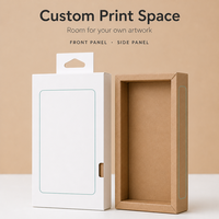 Boîtes en papier imprimées personnalisées avec suspension Boîte d'emballage pour chargeur de câble USB avec fenêtre en PVC Accessoires de téléphone Emballage électronique en kraft