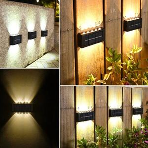 Haut et bas 6/8/10/12/16 <span class=keywords><strong>LED</strong></span> IP65 panneau lamparas lampione mur solaire <span class=keywords><strong>Led</strong></span> lumières solaires lumière de jardin extérieure - Product Image 1