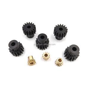 Engranajes de latón en miniatura de módulo 0.2, piezas de eje estriado CNC, piñón de engranaje cónico helicoidal, planta de transmisión industrial - Product Image 3