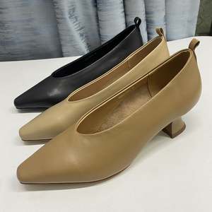 Zapatos Formales de Mujer 100% Cuero Vacuno de Primera Calidad, Plantilla de Piel de Oveja, Tacón de 5cm, Zapatos de Oficina para Reuniones de Negocios, Personalización de Logotipo de Fábrica - Product Image 2