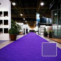 Tapis d'exposition en feutre aiguilleté polyester ignifuge, couleur unie, robuste, largeur 4m, gris, pour usage domestique, personnalisable