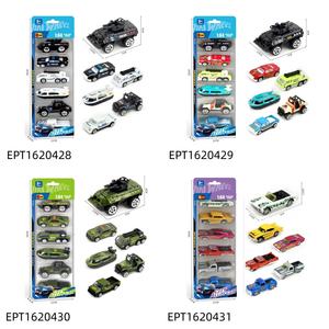 EPT 1:64 Schaal Mini Metalen Speelgoedauto's, 6-Pack Diverse Raceautomodellen, Duw & Rijd Metalen Voertuigen voor Spel & Collectie - Product Image 2