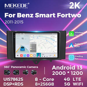 MEKEDE MS 8 + 128G Android 12 IPS DSP voiture-play audio de voiture pour Benz <span class=keywords><strong>Smart</strong></span> <span class=keywords><strong>Fortwo</strong></span> 451 2011-2015 RDS voiture système multimédia radio - Product Image 6