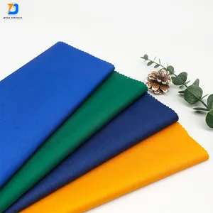 Jinda Custom Solid Color Soft 100% polyester lining fabric for workwear uniform drill fabric