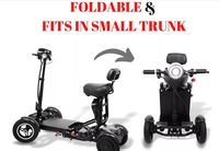 Double moteur Aduilt double suspension mobilité Scooter double disque frein cadre en aluminium ville scooter pliable mobilité scooter