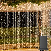 Guirlande lumineuse colorée à changement de couleur, mode musique, pour décoration de fête de Noël