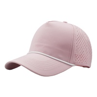 Casquette de baseball unisexe en polyester 100 % à séchage rapide, respirante et perforée, style camionneur, pour l'été, vente en gros
