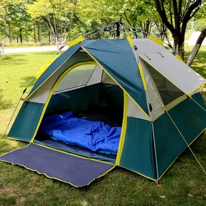 Carpa de Camping Automática para 3-4 Personas, de <span class=keywords><strong>Una</strong></span> Sola Capa, Estilo Yurta Hexagonal Mongola, para Viajes al Aire Libre - Product Image 1
