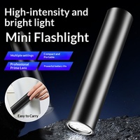 Mini Linterna LED de Bolsillo Recargable de Aluminio, Iluminación Portátil para Acampar al Aire Libre, Senderismo y Emergencias, Linterna Táctica