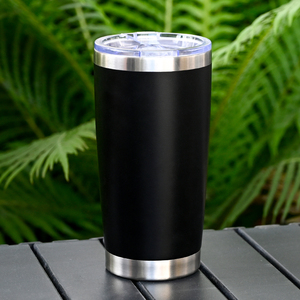 Vaso de Viaje de Acero Inoxidable de 20 oz Libre de BPA con Tapa Deslizante, Apto para Portavasos de Auto, Vaso Térmico Aislado al Vacío de 20 oz - Product Image 1