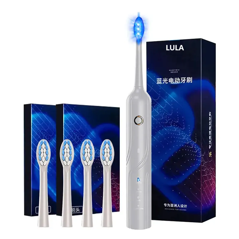 LULA Sonic Toothbrush with Intelligent Pressure Sensing Rechargeable Blue Light Whitening Electric ToothBrush