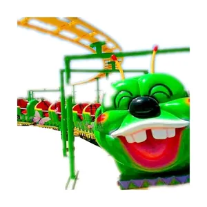 Shock resistant Kids games apple bug paradise amusement electric worm train rides mini roller coaster for sale with CE approved