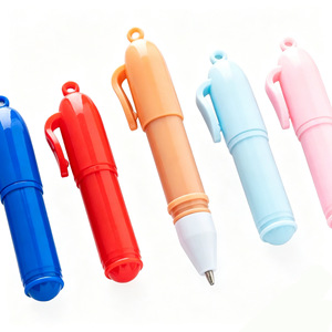 Stylo bille publicitaire personnalisé avec logo, mini capsule macaron, multicolore, pour voyage, hôtel, promotion - Product Image 4
