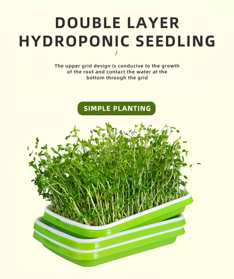 Polystyrene Heat Preservation Plastic Sprouting Trays Hydroponic Plant Trays 2