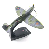 Modèle d'avion de chasse Spitfire de la Seconde Guerre mondiale à l'échelle 1:72, en alliage, produit fini, jouet de collection