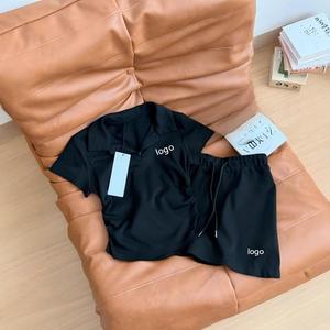 Conjunto Deportivo de Dos Piezas FloralCharm, Falda de Tenis con Estampado de Letras de Diseñador para <span class=keywords><strong>Mujer</strong></span>, <span class=keywords><strong>Verano</strong></span> - Product Image 4