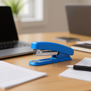 Weibo Stapler 9.5x4.4x2.4cm Manual Normal Size No.10 Staples Office Use - Product Image 2