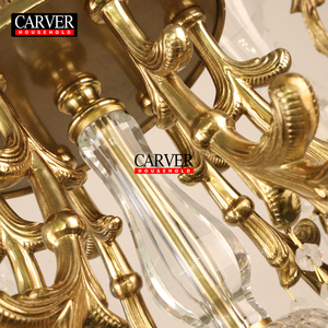 Lustre en laiton et cristal à hauteur réglable pour salon <span class=keywords><strong>de</strong></span> villa <span class=keywords><strong>de</strong></span> luxe, luminaires pour hôtel <span class=keywords><strong>de</strong></span> style palais français et salle <span class=keywords><strong>de</strong></span> banquet, vente en gros - Product Image 4
