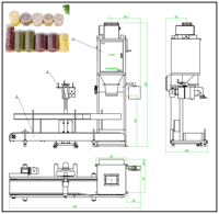 Machine d'emballage manuelle Ewinall DCS-100FA1 certifiée CE 50-100 kg pour le marché européen, avec étiquetage alimentaire et de sécurité sur papier
