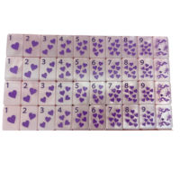 Tuiles de Mahjong américaines personnalisées à double couche, bleues, vertes, roses, blanches, style moderne, magnétiques automatiques pour jeux de casino