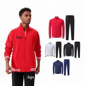 Vente de gros Sweat-shirt de fitness à manches longues avec poches cargo 360gsm personnalisé pour hommes Ensemble de jogging à capuche de couleur unie - Product Image 5