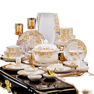 Набор керамической посуды, свадебные тарелки, минималистский роскошный стиль для дома и отелей - Product Image 1