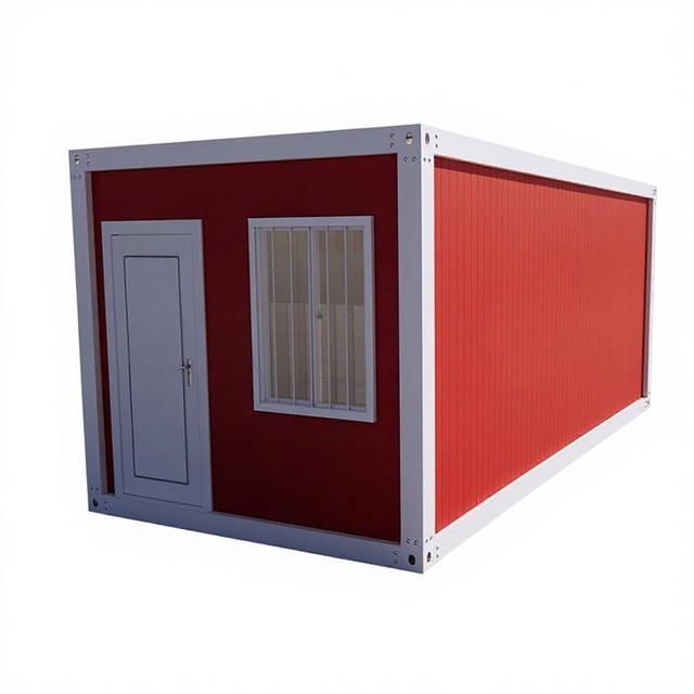 Customizable Modular Prefab Container House 20ft Expandable Breathable Midcentury Design for Office Mining Camp or Home