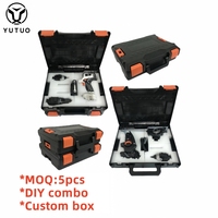 YUTUO interchangeable multi tête brushless bricolage 18 volts 20v kit combo électrique multifonction ensemble sans fil outils électriques en vrac