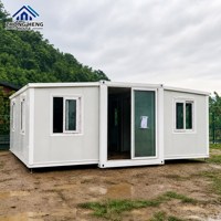 Maison préfabriquée moderne à double aile de 20, 30 ou 40 pieds, 1 à 4 chambres, avec aménagement intérieur personnalisable pour cuisine et salle de bain, type conteneur
