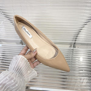 Chaussures Mary Jane à bout ouvert et talon dissimulé, style printemps 2026, à enfiler, à bout peu profond, polyvalentes, à semelle simple, bout pointu - Product Image 4