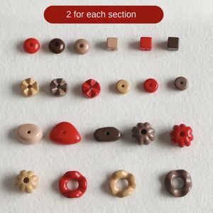 ลูกปัดอะคริลิคหลากสีลูกปัดหลวมรูปดาวแห่งรักทรงกลมอุปกรณ์เสริมโซ่โทรศัพท์มือถือจากประเทศจีน - Product Image 6