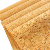 INFOCORK Feuilles de tissu en liège-PU du Portugal personnalisables, fines/épaisses 0,4 mm - Support T/C remplaçable, directement de l'usine