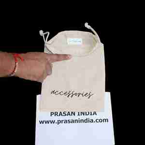 <b>Small</b> Reusable and Portable Cotton Drawstring Pouch <b>Bags</b>-Eco-Friendly Make Your Brand Stand Out and Create Talk! - Product Image 4