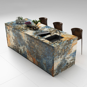 Nouvelle <span class=keywords><strong>table</strong></span> d'îlot de cuisine dalle en céramique de luxe haut de gamme personnalisée <span class=keywords><strong>table</strong></span> de salon maison loisirs bar étude <span class=keywords><strong>table</strong></span> à thé - Product Image 2