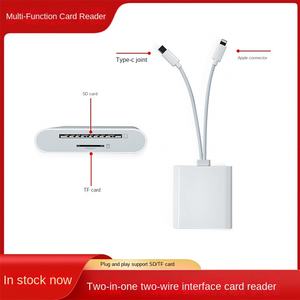 Lecteur de carte externe <span class=keywords><strong>USB</strong></span> Type-<span class=keywords><strong>C</strong></span> pour <span class=keywords><strong>Apple</strong></span>, convertisseur à deux fils pour cartes <span class=keywords><strong>SD</strong></span>, TF, et appareils photo - Product Image 5