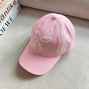 Casquettes de baseball personnalisées en polyester et coton, avec nœud brodé doux et réglable, vente en gros directe usine - Product Image 5