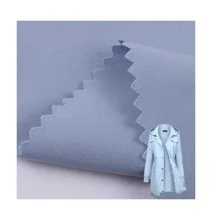 100% elastomultiester high quality imitation membrane 4-way-stretch lightweight wind coat fabric