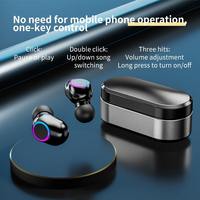 Écouteurs intra-auriculaires étanches de haute qualité véritable stéréo sans fil longue endurance avec batterie externe