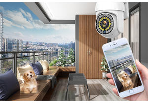 Kit NVR WiFi 4 canaux 2MP, système de caméra de sécurité domestique sans fil intelligent, audio bidirectionnel, PTZ, capteur CMOS extérieur, indice de protection IP66, H.265, Cloud - Product Image 6