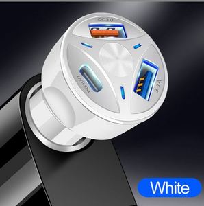 Multi Port Car Charger Dual <b>USB</b>+PD Car Charging PD Fast Charging <b>USB</b>+<b>Type</b>-<b>C</b> Interface Car Charging Head - Product Image 5