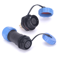 Prise d'aviation étanche sans soudure à vis IP68 diamètre 20mm connecteur de Type écrou arrière LD20/LP20 2pin/3pin/4pin