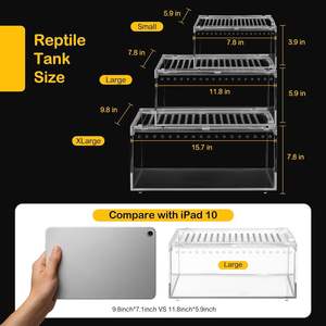 Terrario de Acrílico Transparente Personalizado al por Mayor, Caja Resistente para Reptiles, Arañas y Tarántulas, para Tiendas de Mascotas y Criadores - Product Image 2