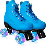 Patins à roulettes personnalisables EACH pour adultes et filles, niveau professionnel, avec lumières clignotantes, en PU, pour la location et l'utilisation sur piste.