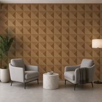 Nouvel arrivage : Panneau mural acoustique léger en PET polyester imprimé UV pour murs décoratifs de salon
