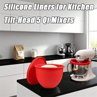 Bol en silicone de qualité alimentaire MixAid – Revêtement de remplacement écologique, compatible lave-vaisselle et four, ustensiles de cuisson, couleurs personnalisables, complet
